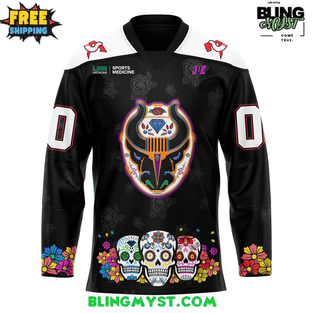 Birmingham Bulls Día de Muertos 2025 Special Hockey Jersey Birmingham Bulls Día de Muertos 2025 Special Hockey Jersey