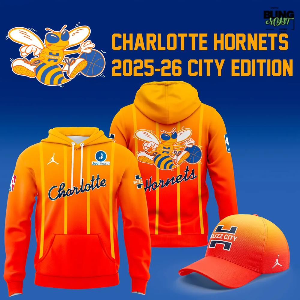 Charlotte Hornets 2025-26 City Edition Hoodie Charlotte Hornets 2025-26 City Edition Hoodie