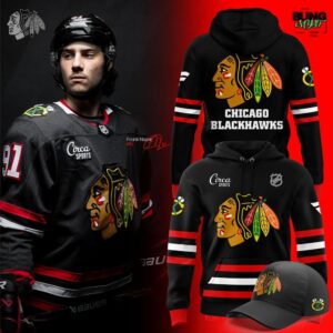 Chicago Blackhawks Black Alternate Uniform Returns After Two Decades NHL Hoodie