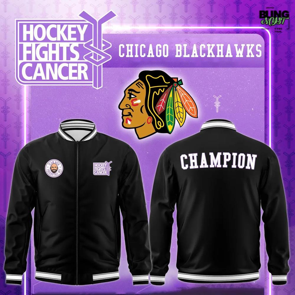 Chicago Blackhawks Foligno Face-Off Special Edition Bomber Jacket Chicago Blackhawks Foligno Face-Off Special Edition Bomber Jacket