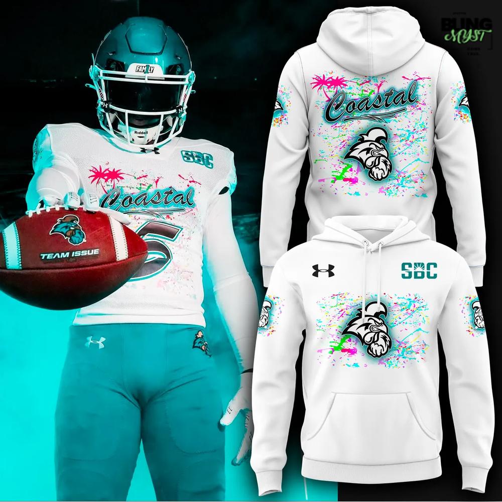 Coastal Carolina Chanticleers Glow in the Dark Limited Hoodie Coastal Carolina Chanticleers Glow in the Dark Limited Hoodie