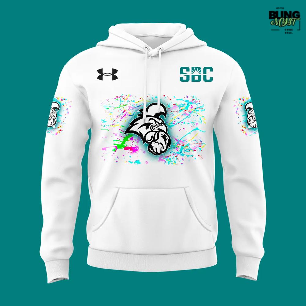 Coastal Carolina Chanticleers Glow in the Dark Limited Hoodie Coastal Carolina Chanticleers Glow in the Dark Limited Hoodie