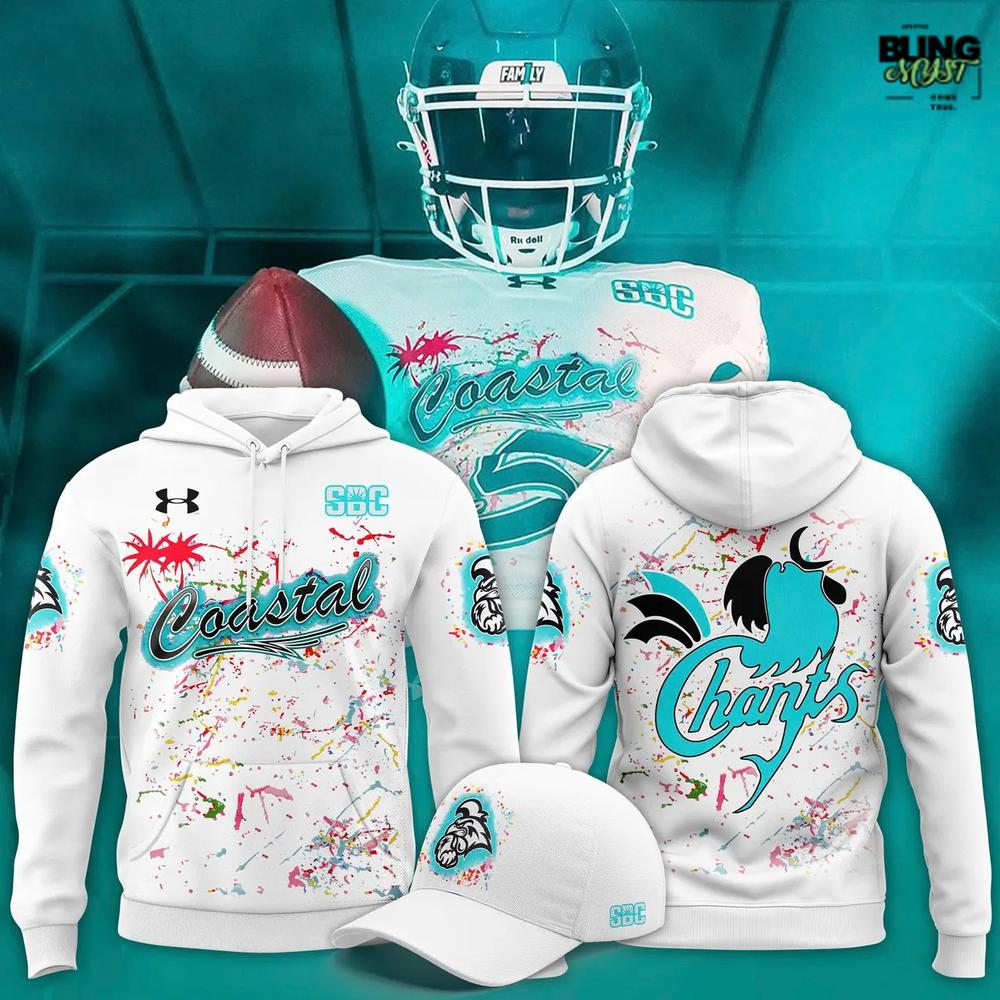 Coastal Carolina Chanticleers Glow in the Dark Limited Hoodie Coastal Carolina Chanticleers Glow in the Dark Limited Hoodie