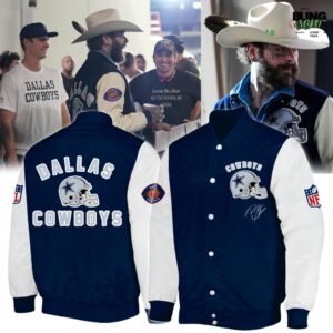 Dallas Cowboys x Post Malone Thanksgiving 2025 Varsity Jacket