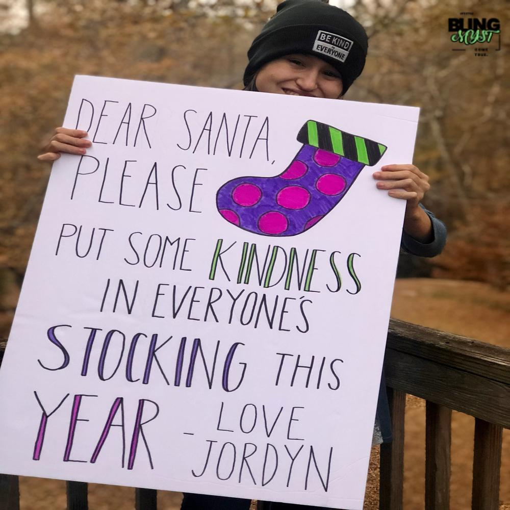 Dear Santa, Be Kind to Everyone Stocking Premium T-Shirt Dear Santa, Be Kind to Everyone Stocking Premium T-Shirt