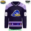Delaware Blue Hens Fights Cancer Special Hockey Jersey 2