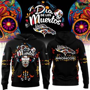 Denver Broncos Dia de los Muertos NFL Hoodie