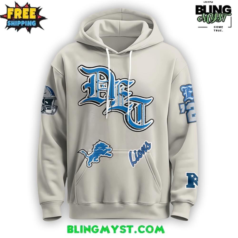 Detroi Lions Vintage Cream Old English Special Edition Hoodie Detroi Lions Vintage Cream Old English Special Edition Hoodie