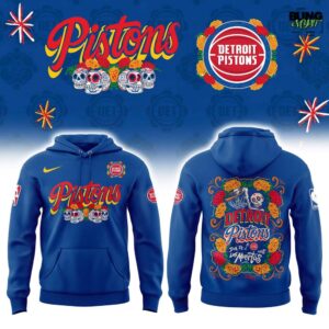 Detroit Pistons Día De Los Muertos 2025 Hoodie