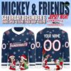 Evansville Thunderbolts Mickey Merry Christmas 2025 Hockey Jersey 1