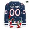 Evansville Thunderbolts Mickey Merry Christmas 2025 Hockey Jersey 3