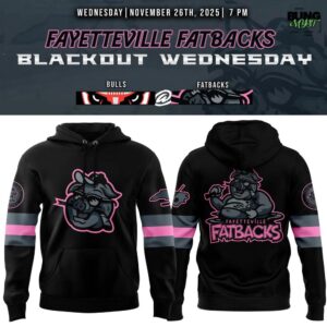 Fayetteville Marksmen Fatback Blackout 2025 Hoodie