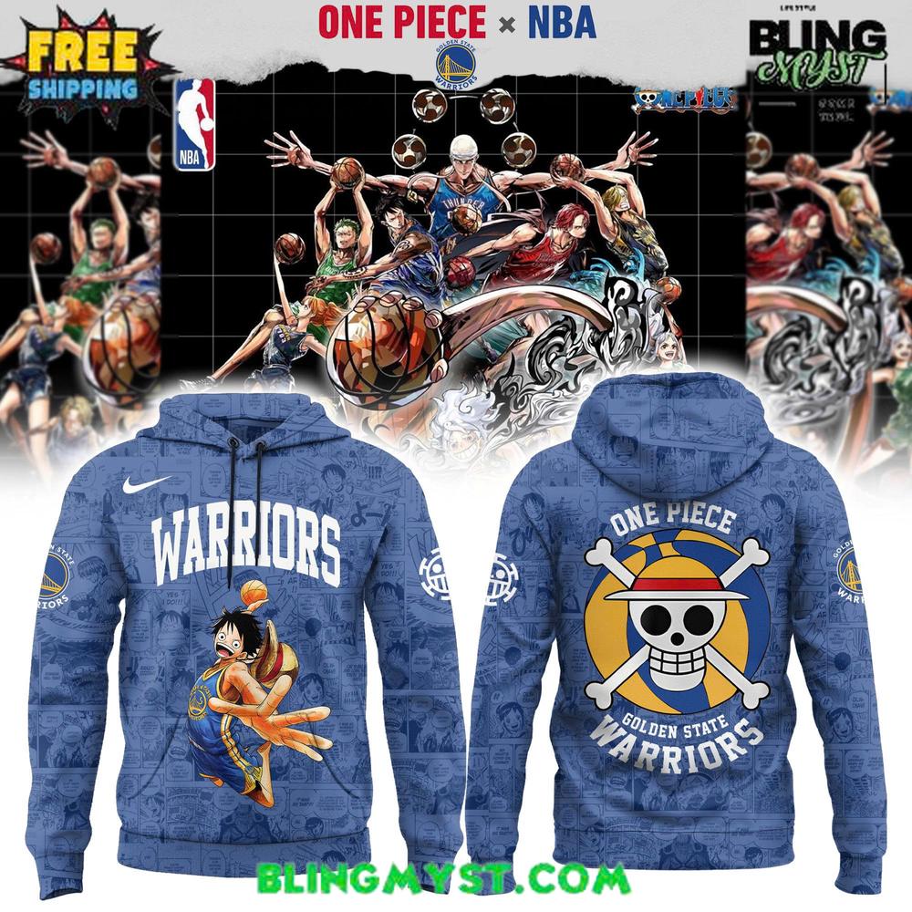 Golden State Warriors x One Piece Limited Edition NBA Hoodie Golden State Warriors x One Piece Limited Edition NBA Hoodie