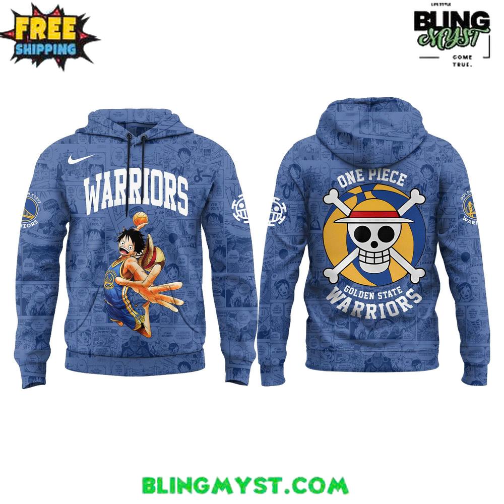 Golden State Warriors x One Piece Limited Edition NBA Hoodie Golden State Warriors x One Piece Limited Edition NBA Hoodie