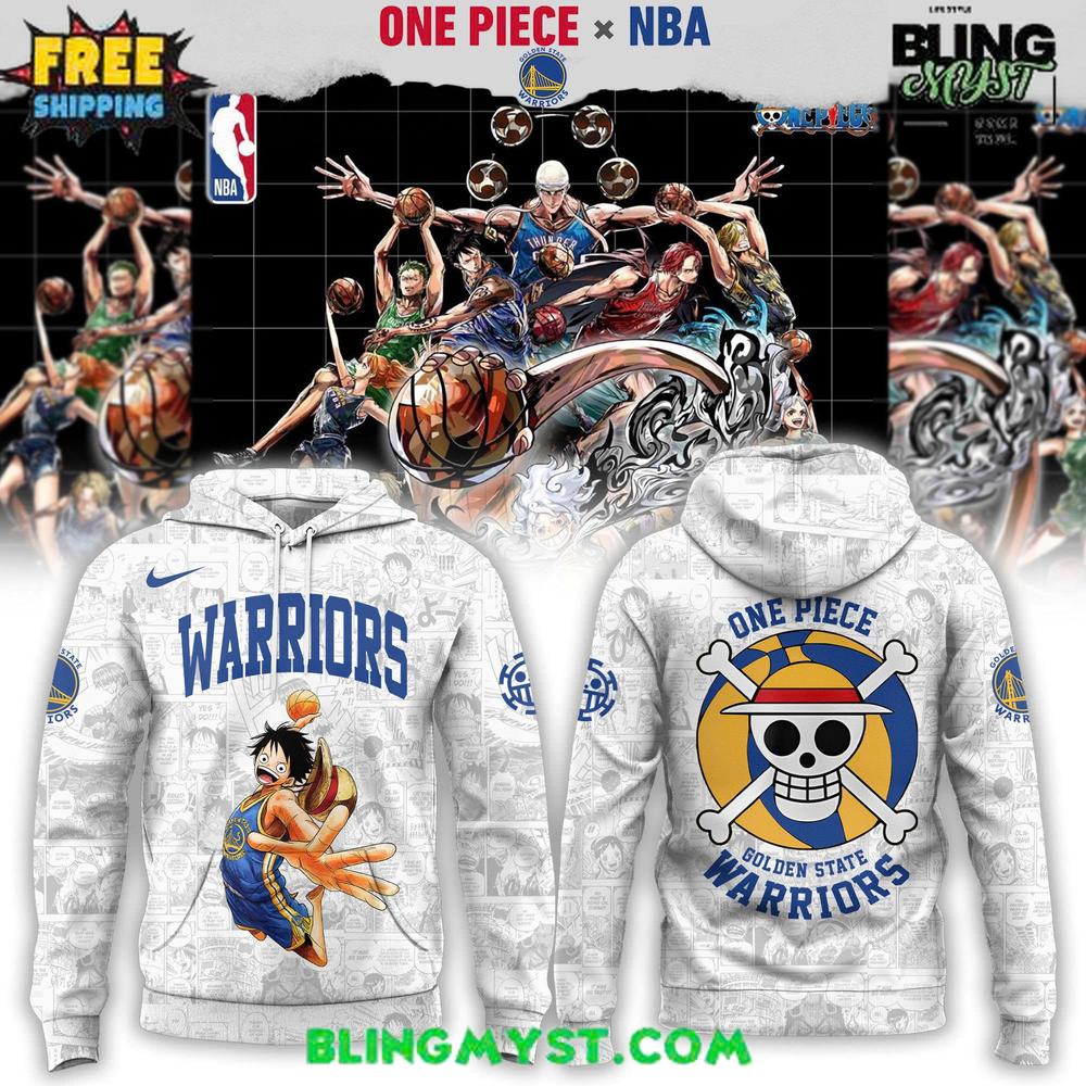 Golden State Warriors x One Piece Limited Edition NBA Hoodie Golden State Warriors x One Piece Limited Edition NBA Hoodie