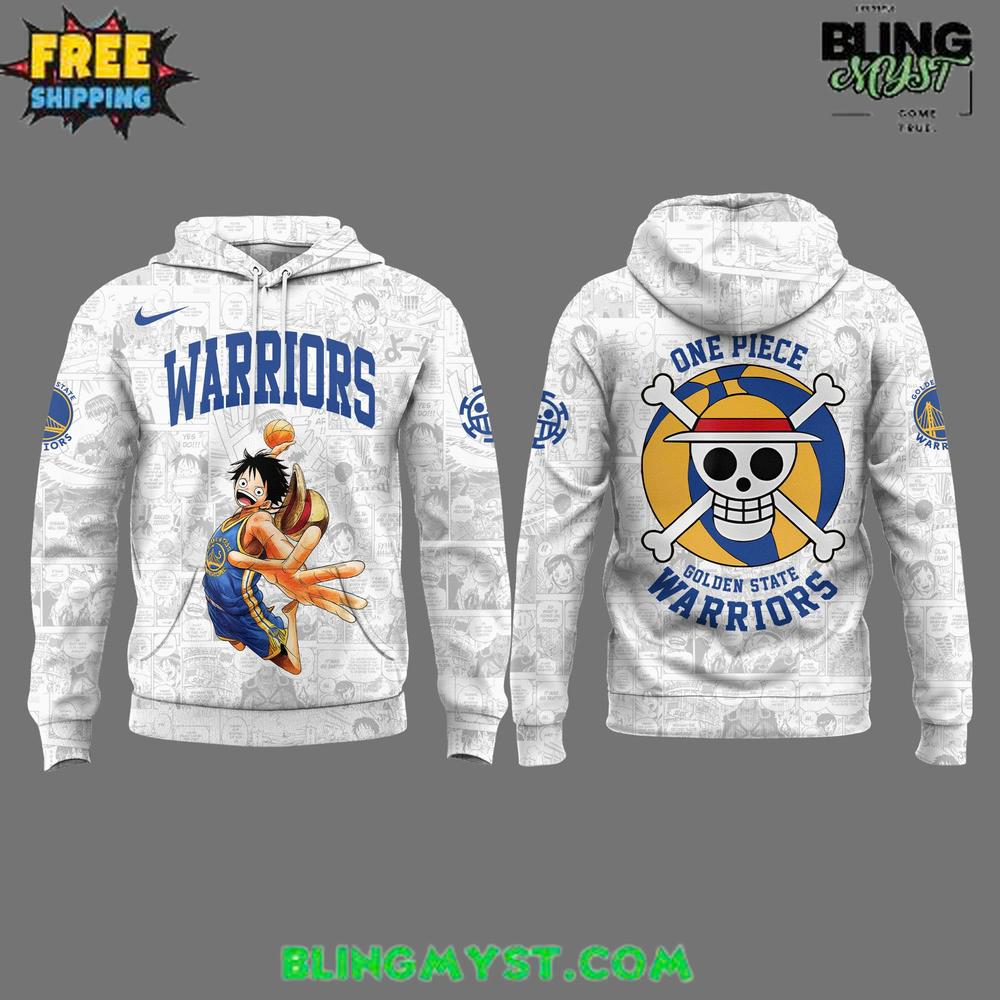 Golden State Warriors x One Piece Limited Edition NBA Hoodie Golden State Warriors x One Piece Limited Edition NBA Hoodie