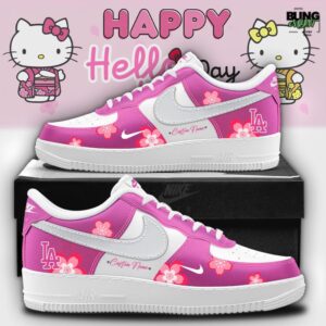 Hello Kitty x Los Angeles Dodgers Custom Air Force 1