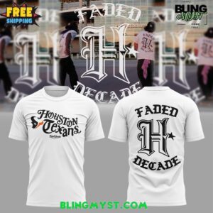 Houston Texans 2025 Faded Decade Merch Drop Special T-Shirt