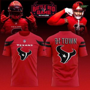 Houston Texans Battle Red Game 2025 Limited Edition T-Shirt