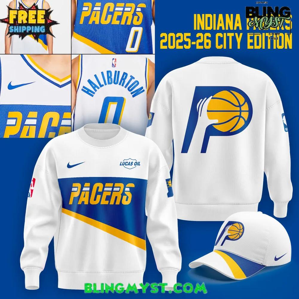 Indiana Pacers 2025-26 City Limited Edition Sweatshirt Indiana Pacers 2025-26 City Limited Edition Sweatshirt