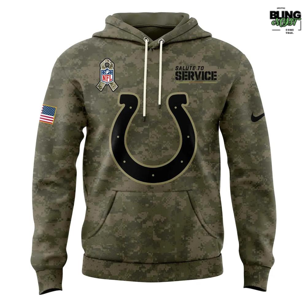 Indianapolis Colts Salute To Service Premium NFL Hoodie Indianapolis Colts Salute To Service Premium NFL Hoodie