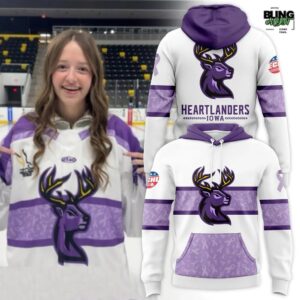 Iowa Heartlanders 2025 Stick It To Cancer Special Edition Hoodie