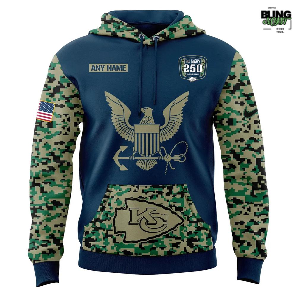 Kansas City Chiefs 250 Years Of Service Hoodie Kansas City Chiefs 250 Years Of Service Hoodie