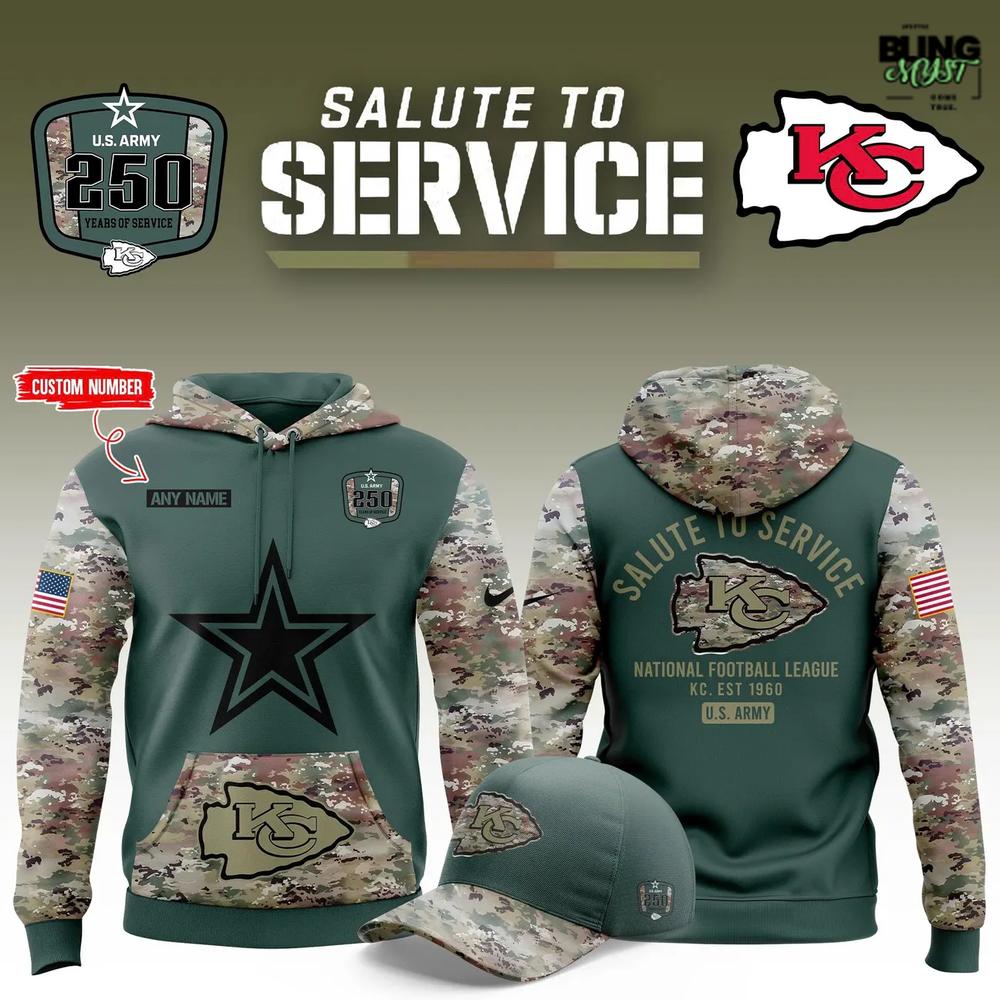Kansas City Chiefs 250 Years Of Service Hoodie Kansas City Chiefs 250 Years Of Service Hoodie