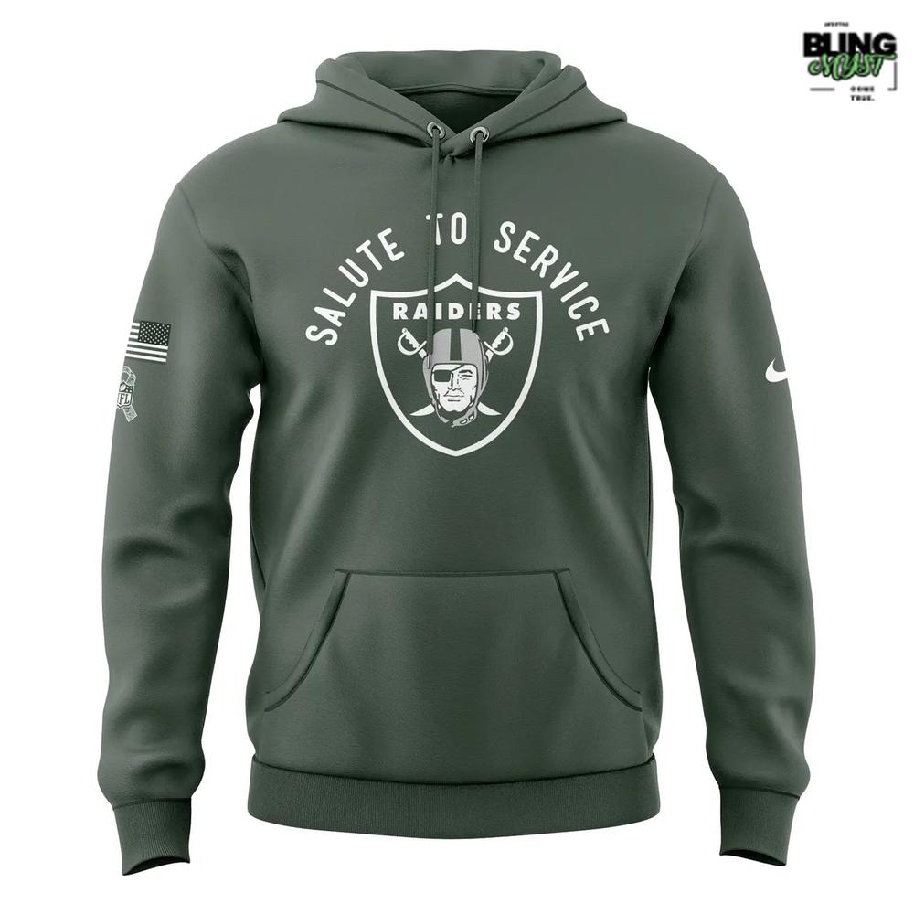 Las Vegas Raiders 2025 Military Appreciation Special Edition Hoodie Las Vegas Raiders 2025 Military Appreciation Special Edition Hoodie