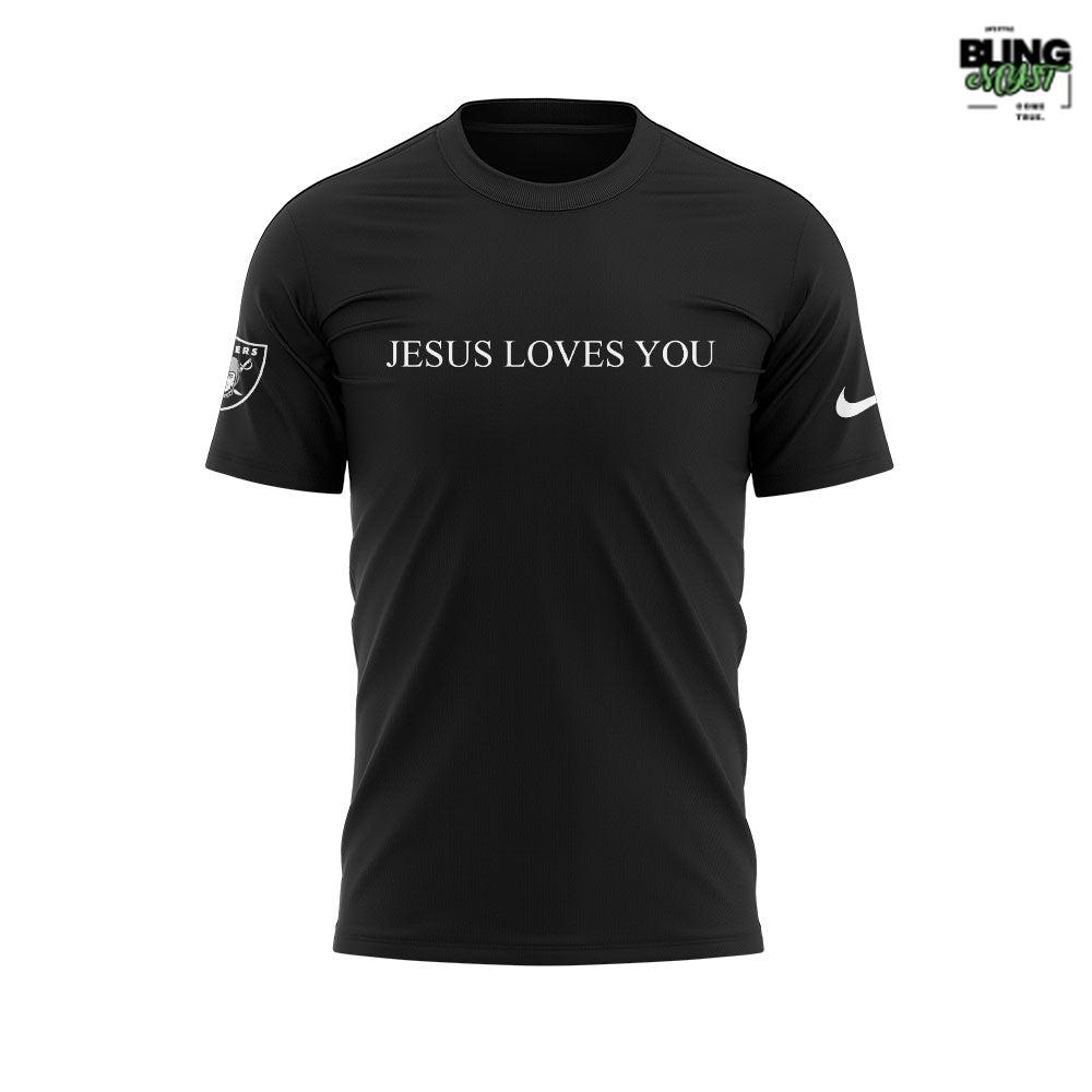 Las Vegas Raiders Jesus Loves You Limited Edition T-Shirt Las Vegas Raiders Jesus Loves You Limited Edition T-Shirt