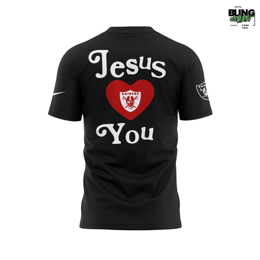 Las Vegas Raiders Jesus Loves You Limited Edition T-Shirt Las Vegas Raiders Jesus Loves You Limited Edition T-Shirt