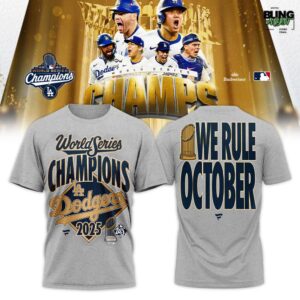 Los Angeles Dodgers 2025 World Series Champions We Rule October T-Shirt