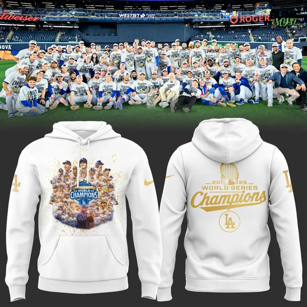 Los Angeles Dodgers Back-to-Back World Series Champions 2025 Hoodie Los Angeles Dodgers Back-to-Back World Series Champions 2025 Hoodie