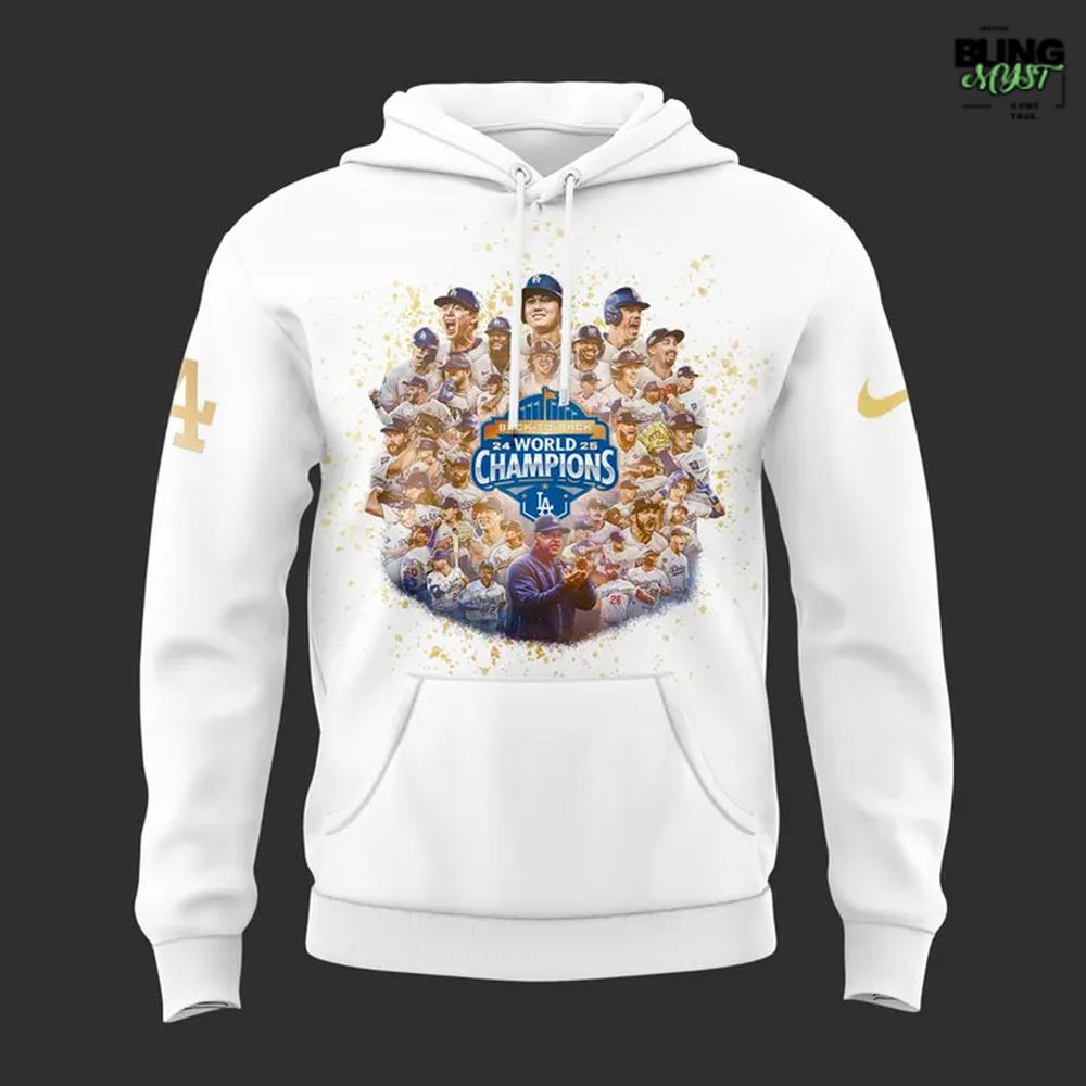 Los Angeles Dodgers Back-to-Back World Series Champions 2025 Hoodie Los Angeles Dodgers Back-to-Back World Series Champions 2025 Hoodie