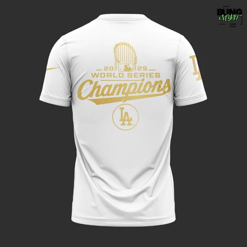 Los Angeles Dodgers Back To Back World Series Champions 2025 T-Shirt Los Angeles Dodgers Back To Back World Series Champions 2025 T-Shirt