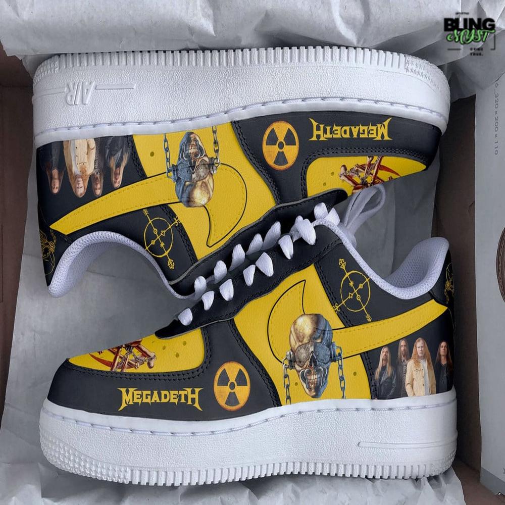 Megadeth Rock Band Limited Edition Air Force 1 Megadeth Rock Band Limited Edition Air Force 1
