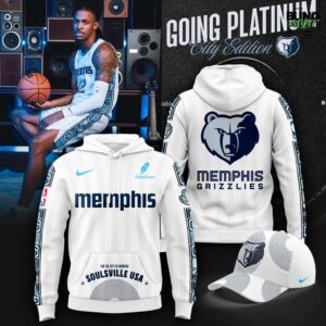 Memphis Grizzlies 2025-2026 Going Platinum City Edition Hoodie