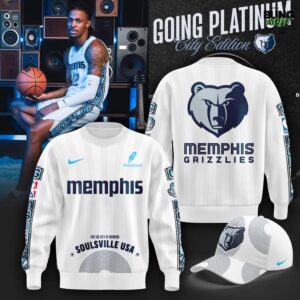 Memphis Grizzlies 2025-2026 Going Platinum City Edition Sweatshirt