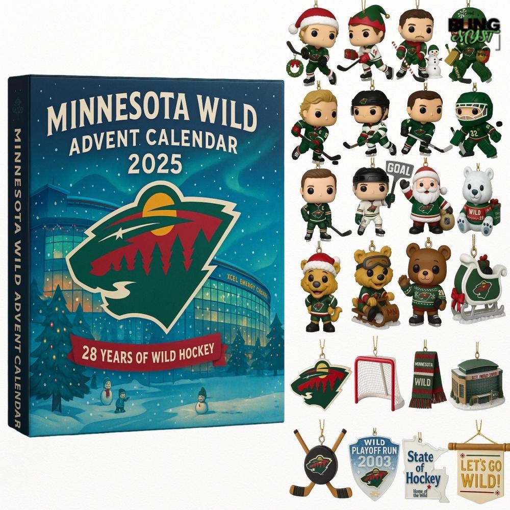 Minnesota Wild 28 Years Of Wild Hockey Advent Calendar 2025 Minnesota Wild 28 Years Of Wild Hockey Advent Calendar 2025