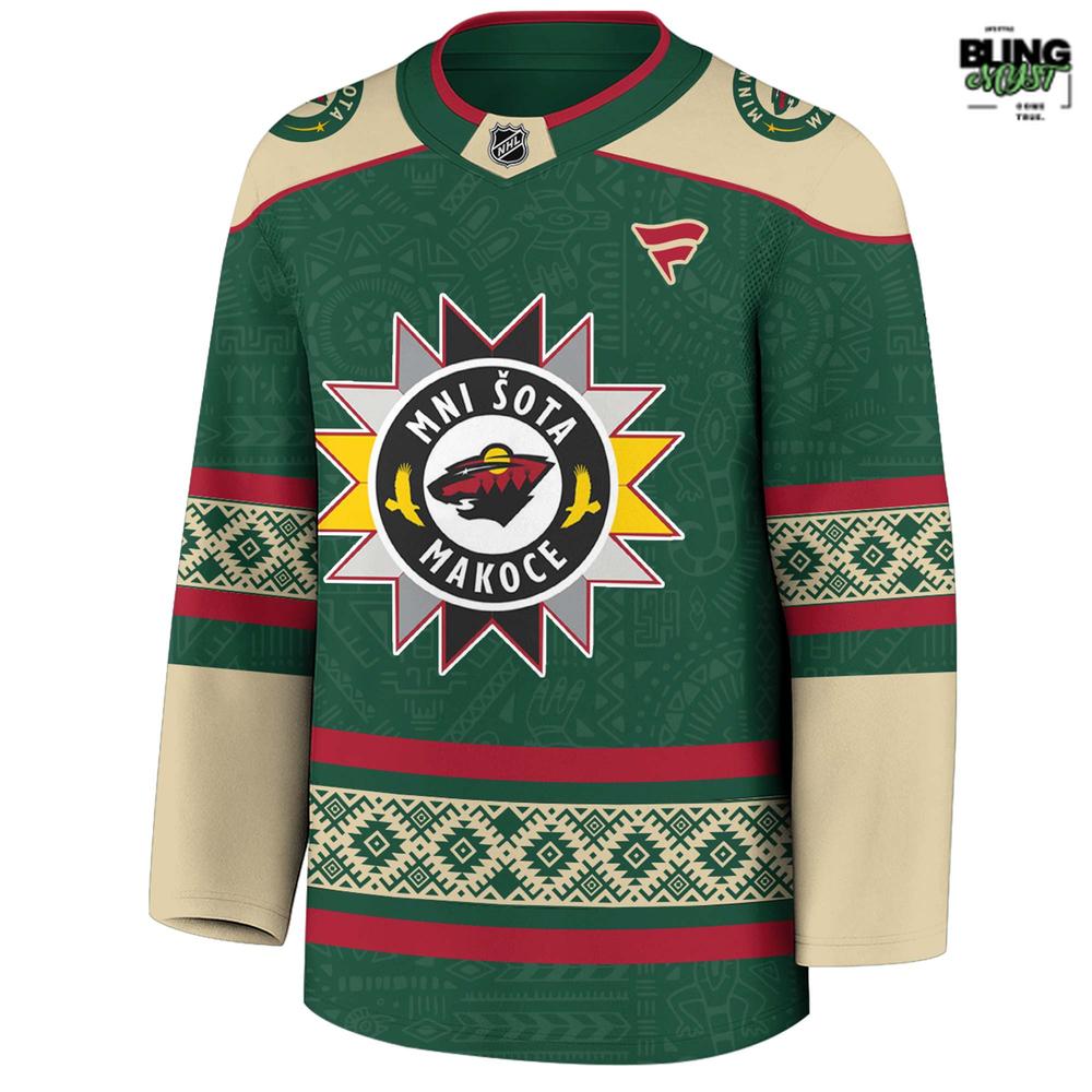 Minnesota Wild Indigenous People Heritage 2025 Hockey Jersey Minnesota Wild Indigenous People Heritage 2025 Hockey Jersey