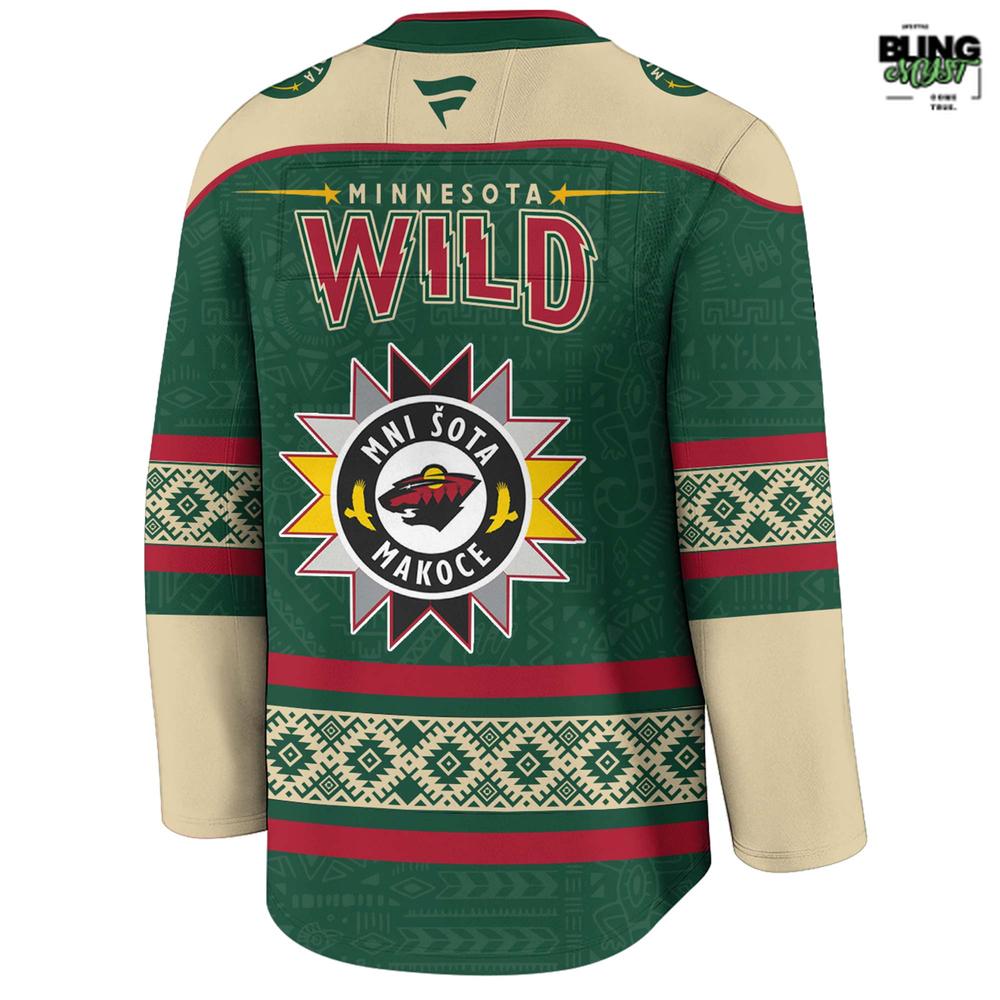 Minnesota Wild Indigenous People Heritage 2025 Hockey Jersey Minnesota Wild Indigenous People Heritage 2025 Hockey Jersey