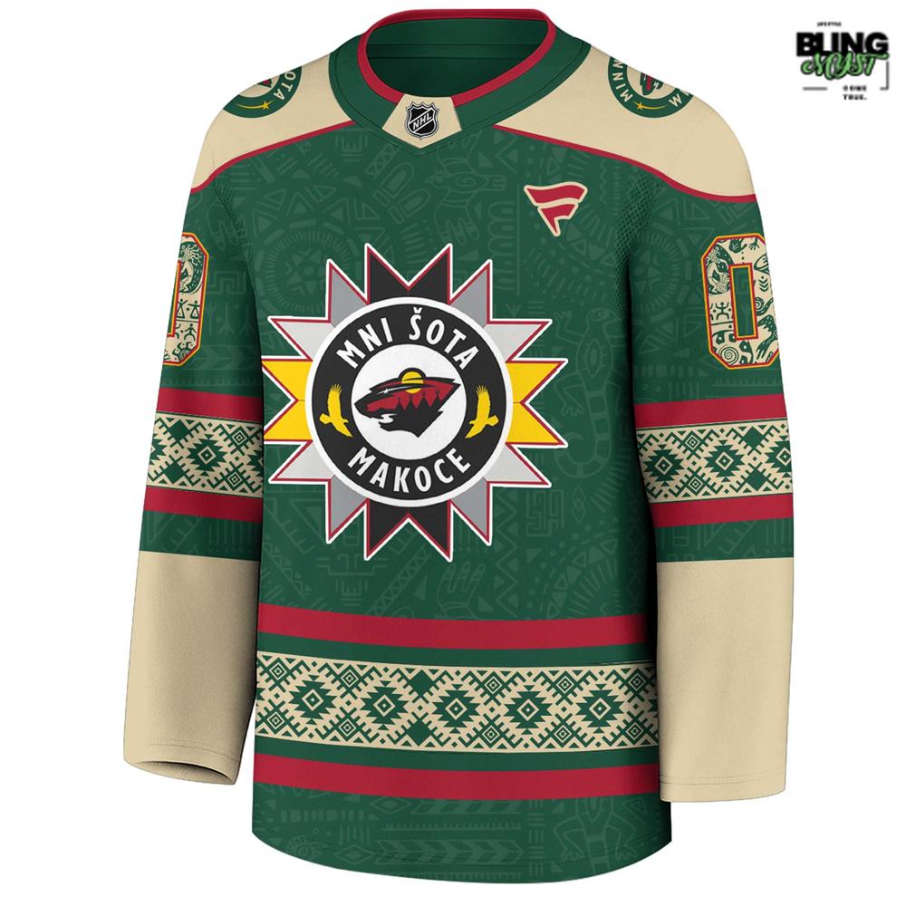 Minnesota Wild Indigenous People Heritage 2025 Hockey Jersey Minnesota Wild Indigenous People Heritage 2025 Hockey Jersey