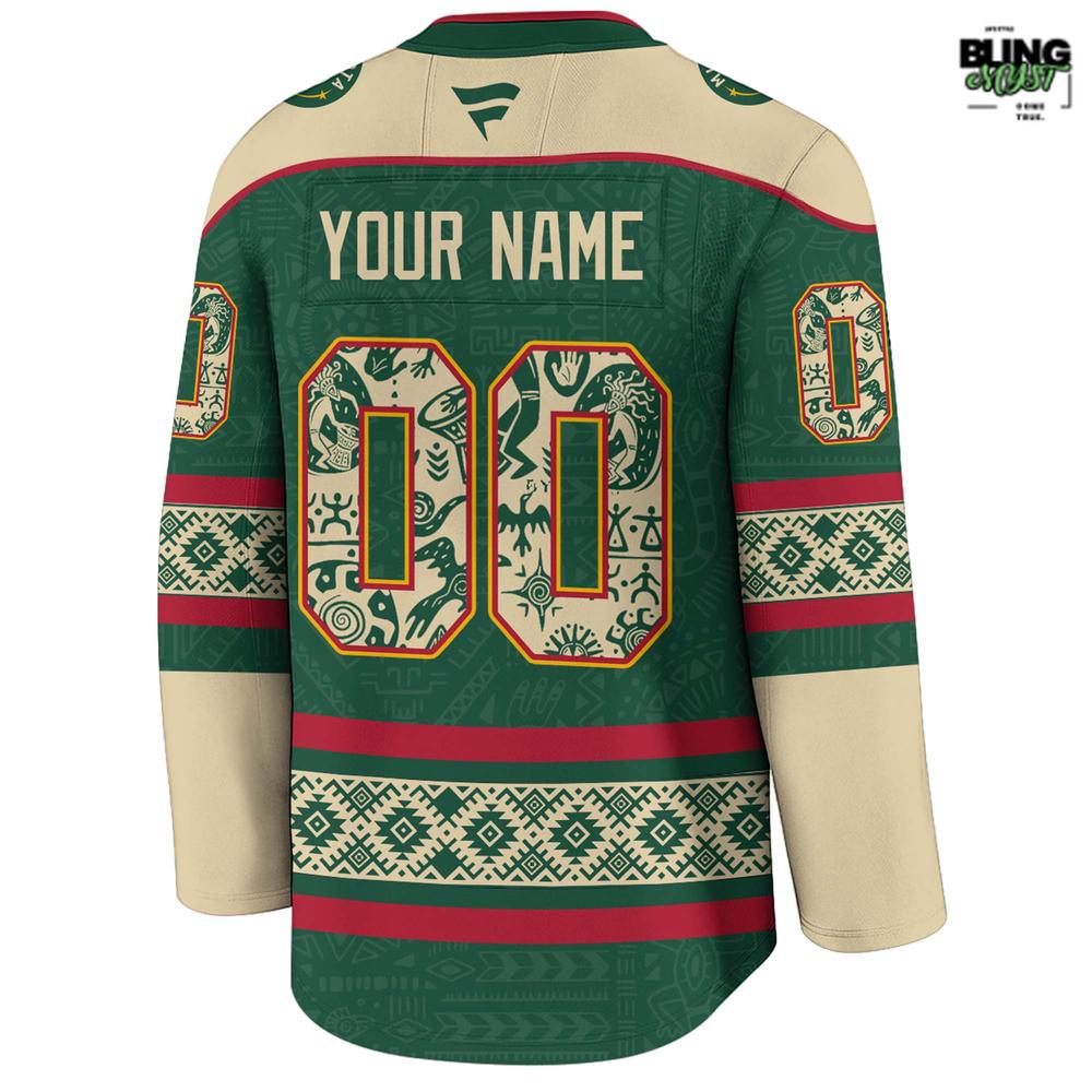 Minnesota Wild Indigenous People Heritage 2025 Hockey Jersey Minnesota Wild Indigenous People Heritage 2025 Hockey Jersey