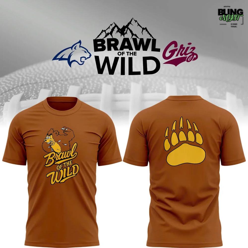 Montana Grizzlies Brawl Of The Wild Special Edition T-Shirt Montana Grizzlies Brawl Of The Wild Special Edition T-Shirt