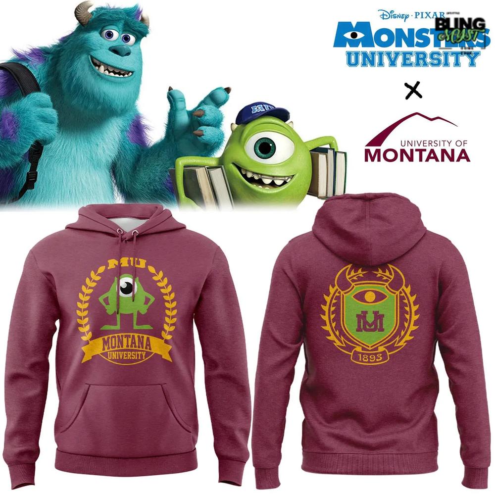 Montana Grizzlies x Monsters University Hoodie Montana Grizzlies x Monsters University Hoodie