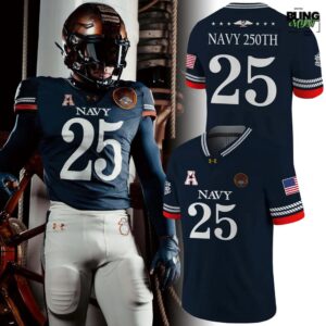 Navy Midshipmen 250th Anniversary Limited Edition Football Jersey