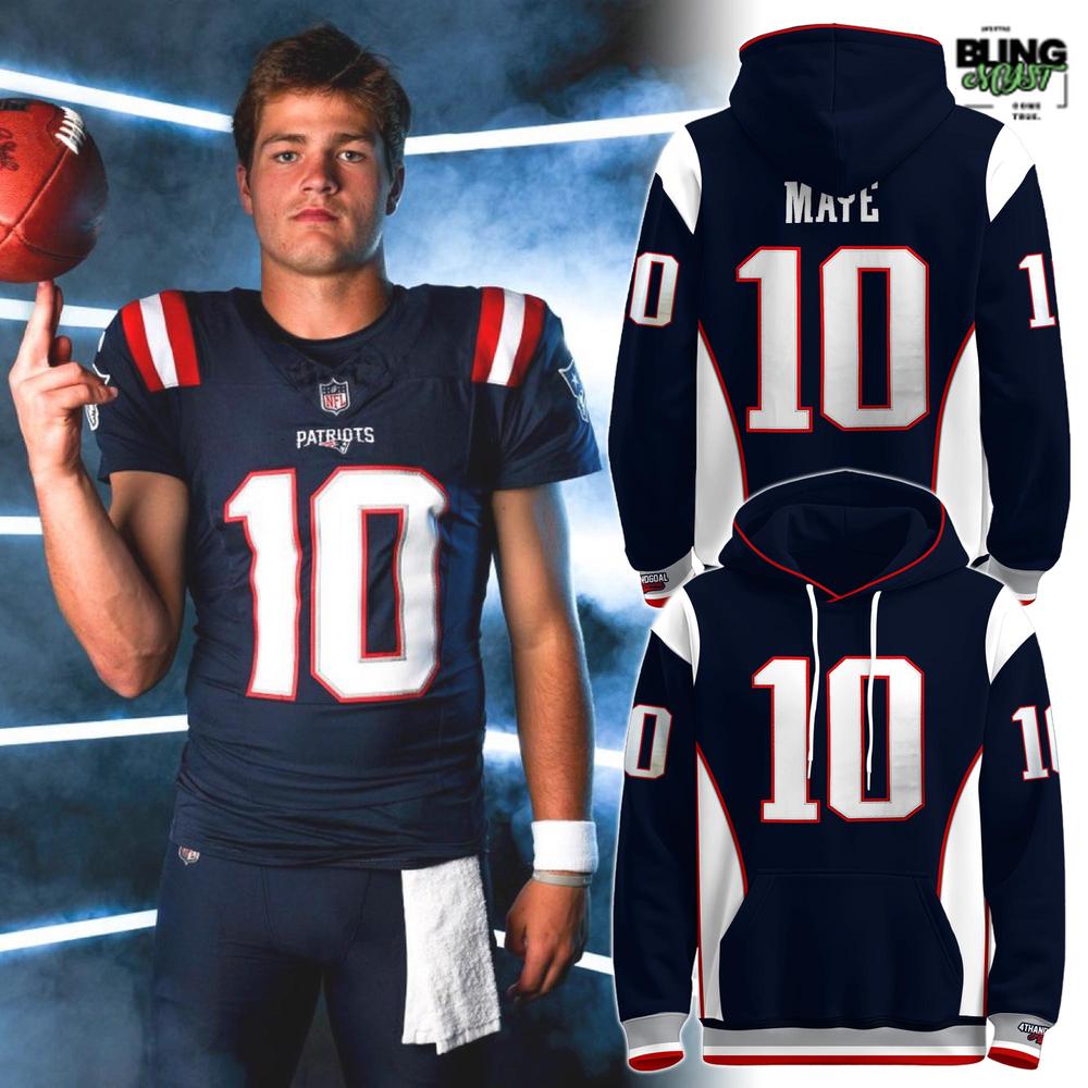 New England Patriots Drake Maye 2025 Limited Edition Hoodie New England Patriots Drake Maye 2025 Limited Edition Hoodie