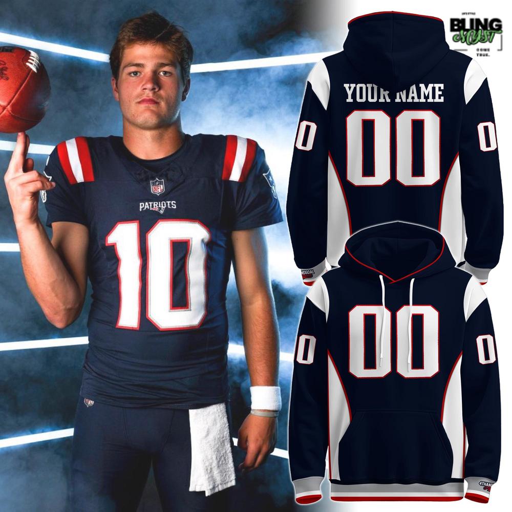 New England Patriots Drake Maye 2025 Limited Edition Hoodie New England Patriots Drake Maye 2025 Limited Edition Hoodie