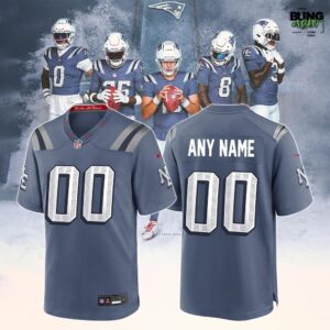Nike Storm Blue New England Patriots 2025 Rivalries Game Football Jersey
