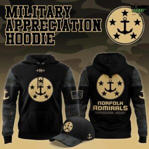 Norfolk Admirals Military Appreciation 2025 Hoodie